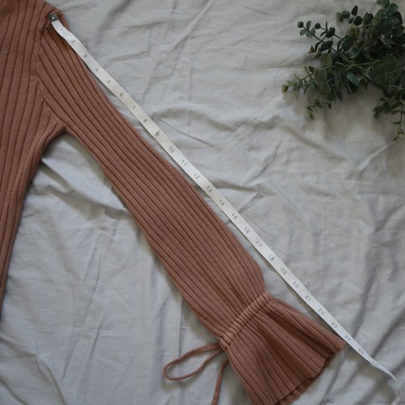 été BELLE Dusty Pink Midi Sweater Dress Medium - Picture 8 of 12